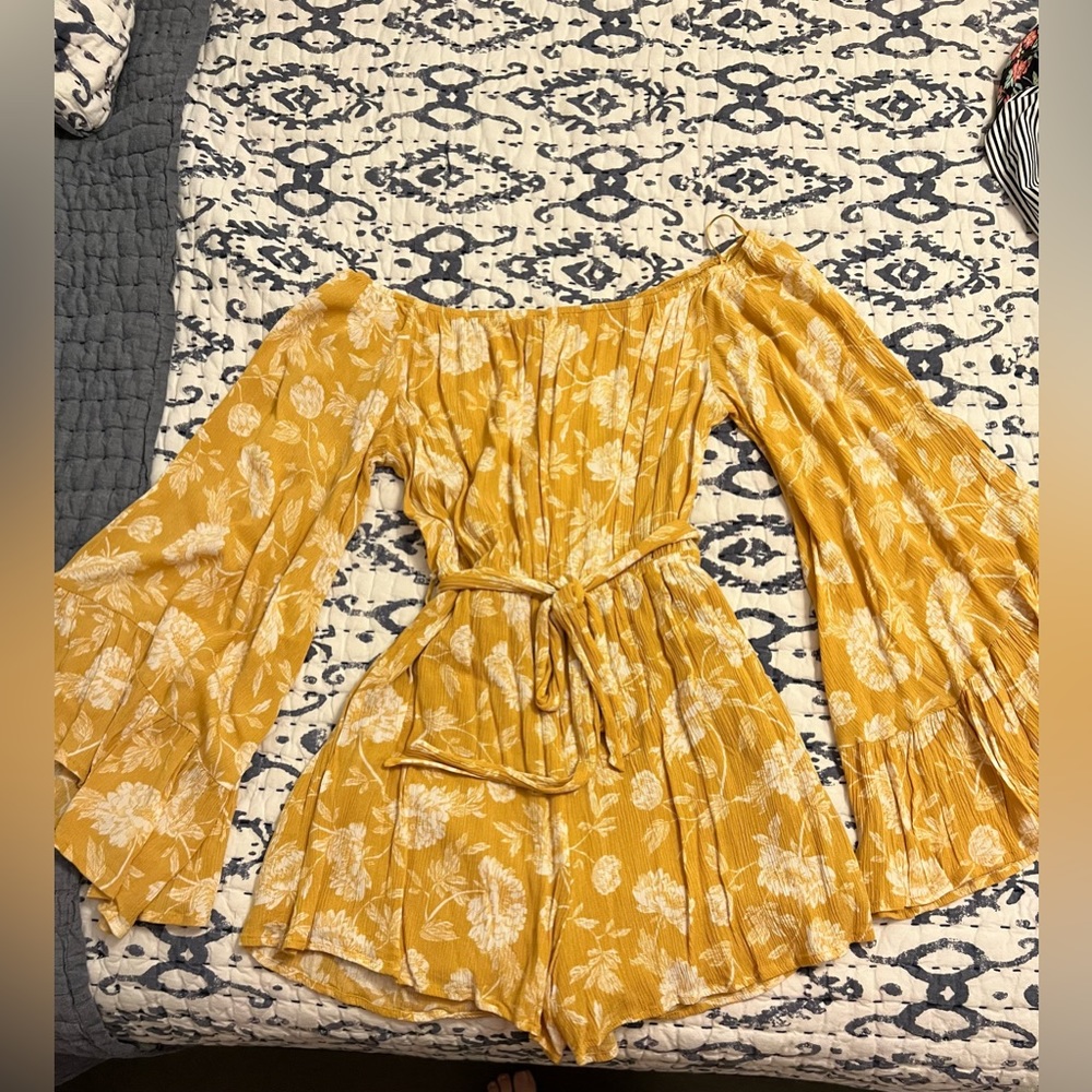 Favlux Floral Off the Shoulder Romper
